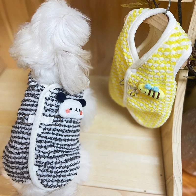 Abrigo Floral para Perros y Gatos Pequeños