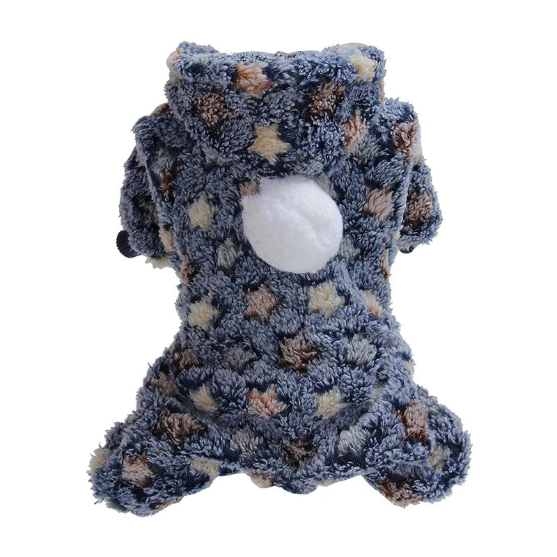 Soft Flannel Dog Coat for Cold Weather