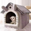 Lit Grotte Chat Peluche Confortable