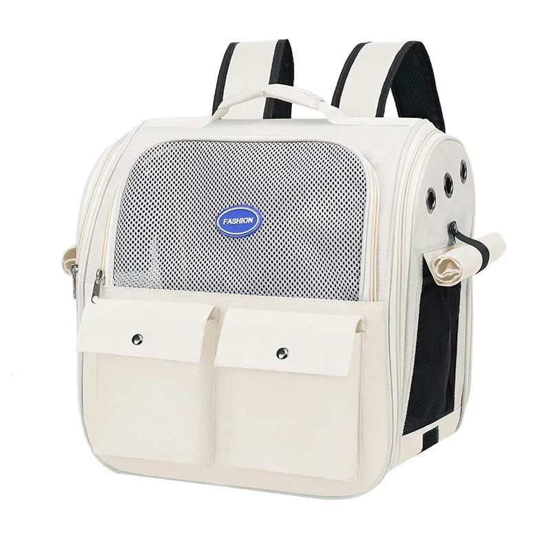 Ventilated Foldable Cat Carrier Backpack for Travel