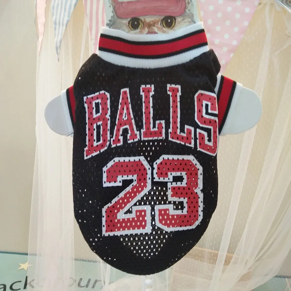 Breathable Mesh Basketball Jersey for Dogs