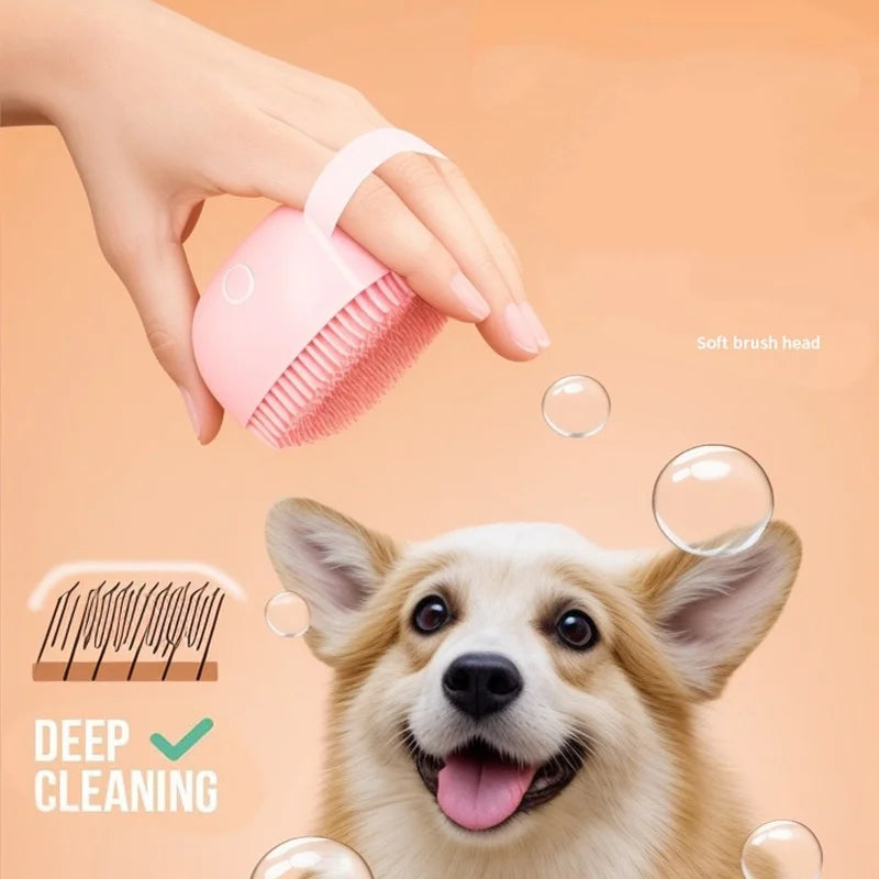 Silicone Pet Bath Massage Glove for Dogs and Cats