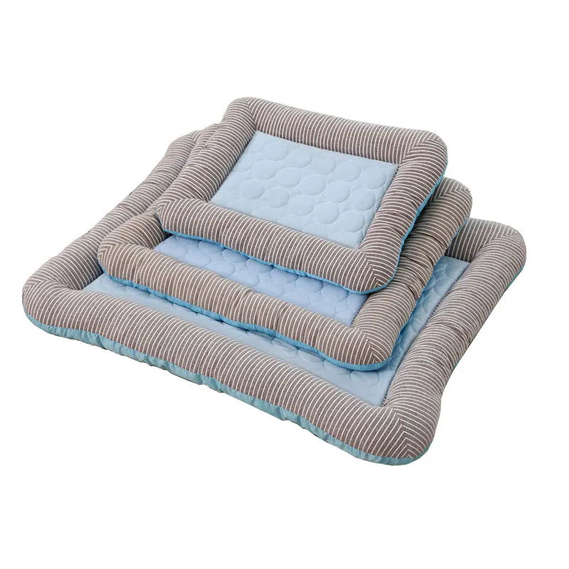 Ice Silk Pet Cooling Mat for Dogs and Cats – Breathable Summer Bed