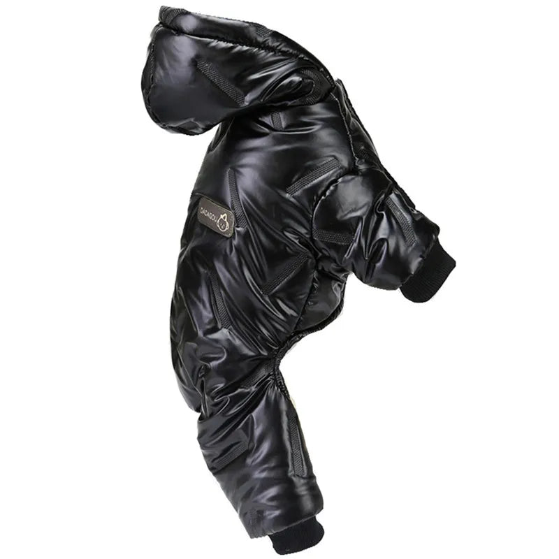 Mono de Algodón Acogedor para Perro con Capucha Impermeable
