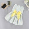 Princess-Style Summer Dog Dress with Bow for Small Breeds