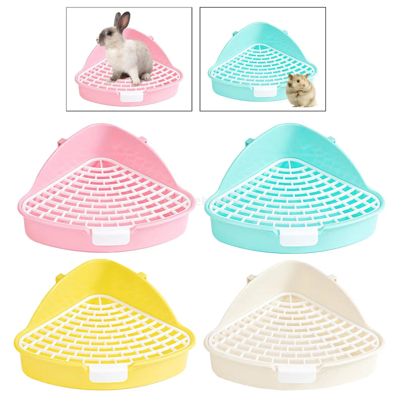 Rabbit Litter Tray Corner Toilet for Small Pets