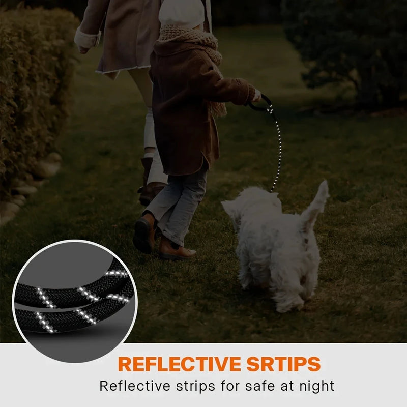 Reflektierende Hundeleine mit gepolstertem Griff