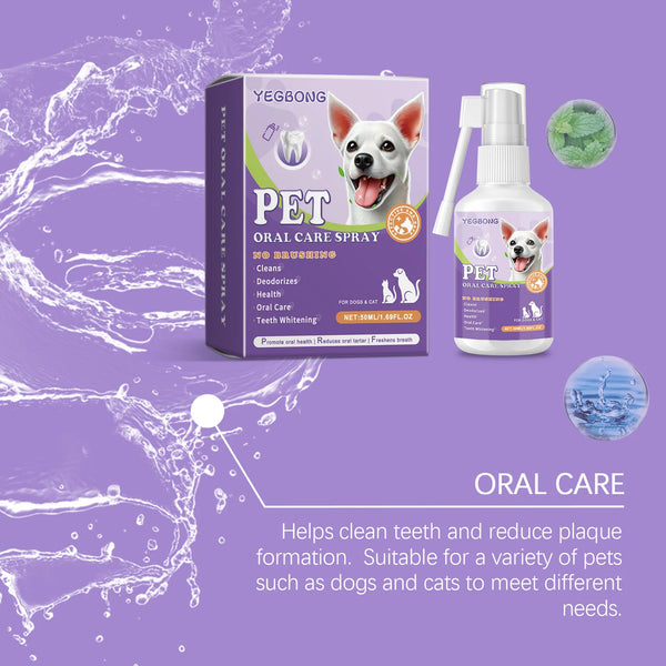 Spray de nettoyage buccal pour chiens et chats