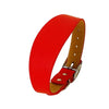 Wide Leather Dog Collar for Long-Necked Breeds