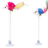 Juguete Interactivo para Gatos con Varita de Plumas y Cascabel