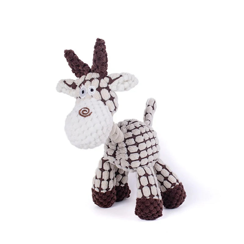 Jouet Interactif pour Animaux en Peluche : Âne avec Corde