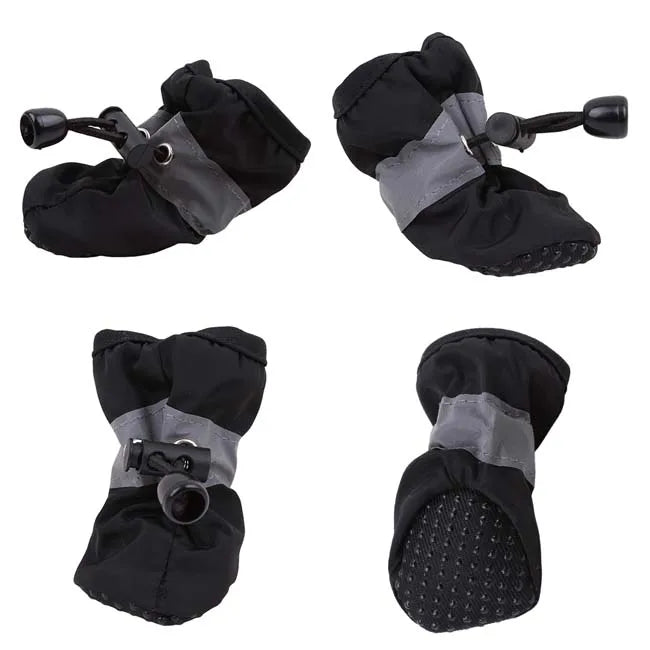 Botas de Lluvia Antideslizantes para Perros - Juego de 4 Piezas