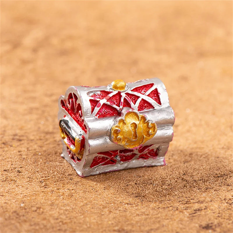 Mini Aquarium Treasure Chest Resin Ornament