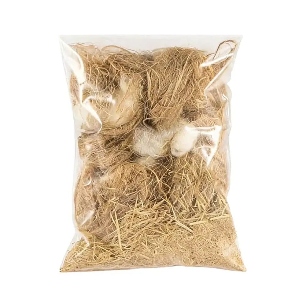 Natural Bird Nesting Material Fiber Blend for Canaries, Finches & Parrots