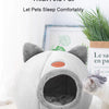 Cat Head-Shaped Cozy Cave Bed for Small to Medium Pets