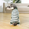 Striped Four-Leg Dog Pajama Jumpsuit