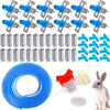 Automatic Rabbit Watering System Kit with 12 Nipple Drinkers