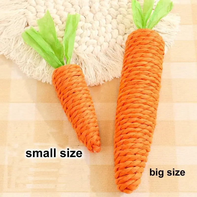 Juguete para Mamar de Gato con Forma de Zanahoria