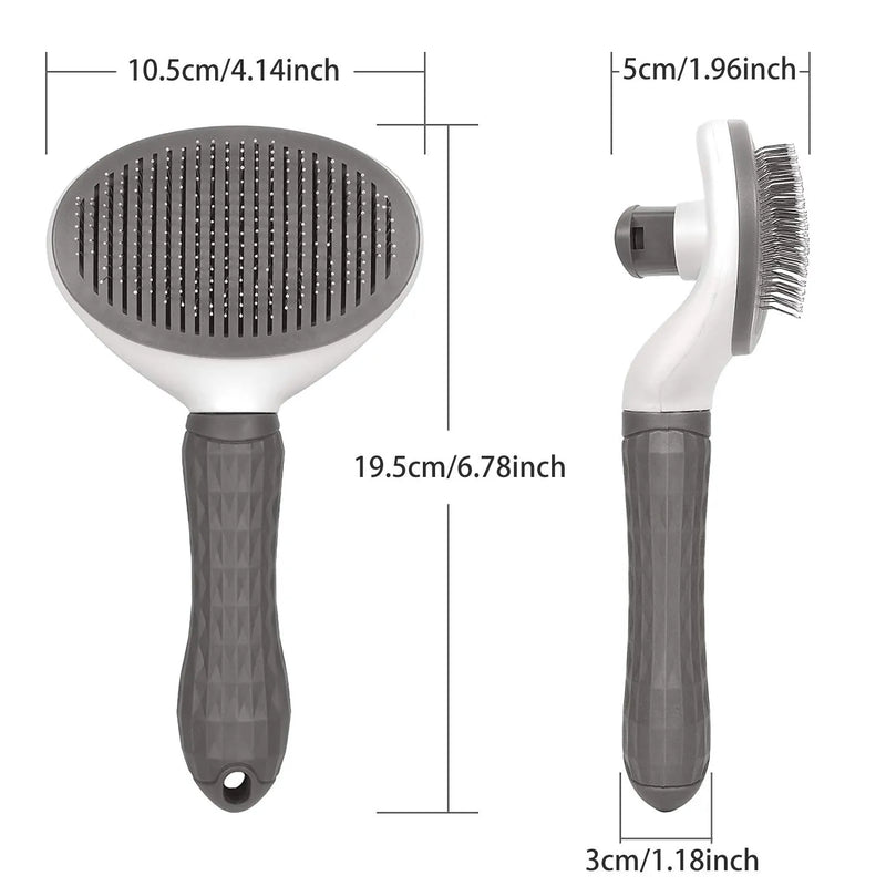 Brosse de toilettage auto-nettoyante pour animaux