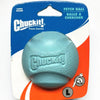 A blue Chuckit fetch ball is shown in its packaging.
