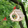 Hängender Vogelfutterhaus aus Holz