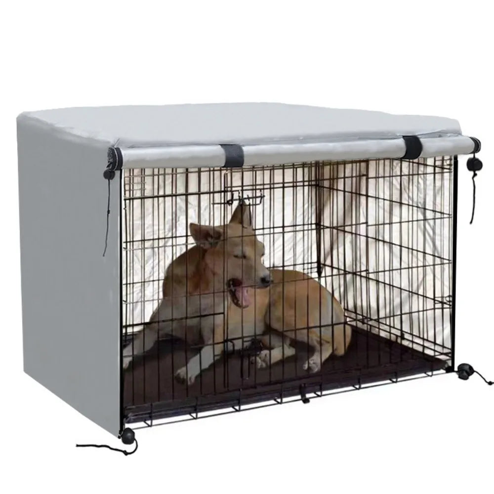 All-Season Waterproof Dog Crate Cover with Mesh Ventilation