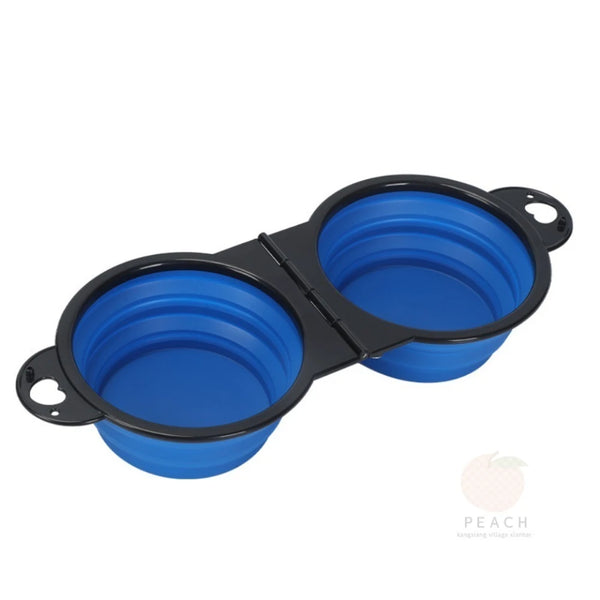 1-Piece 2-in-1 Foldable Travel Bowl for Dogs and Cats