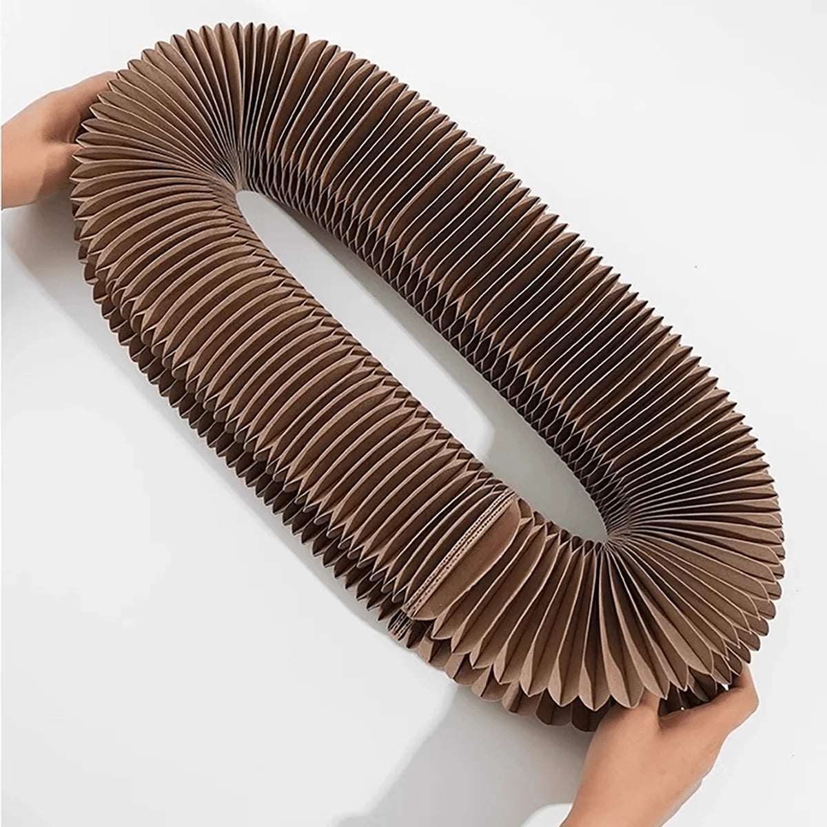 Foldable Corrugated Cat Scratcher with Bell and Catnip