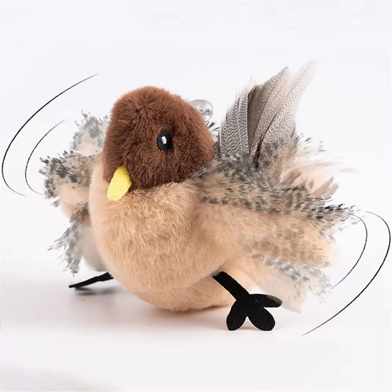 Jouet pour chat moineau télécommandé interactif