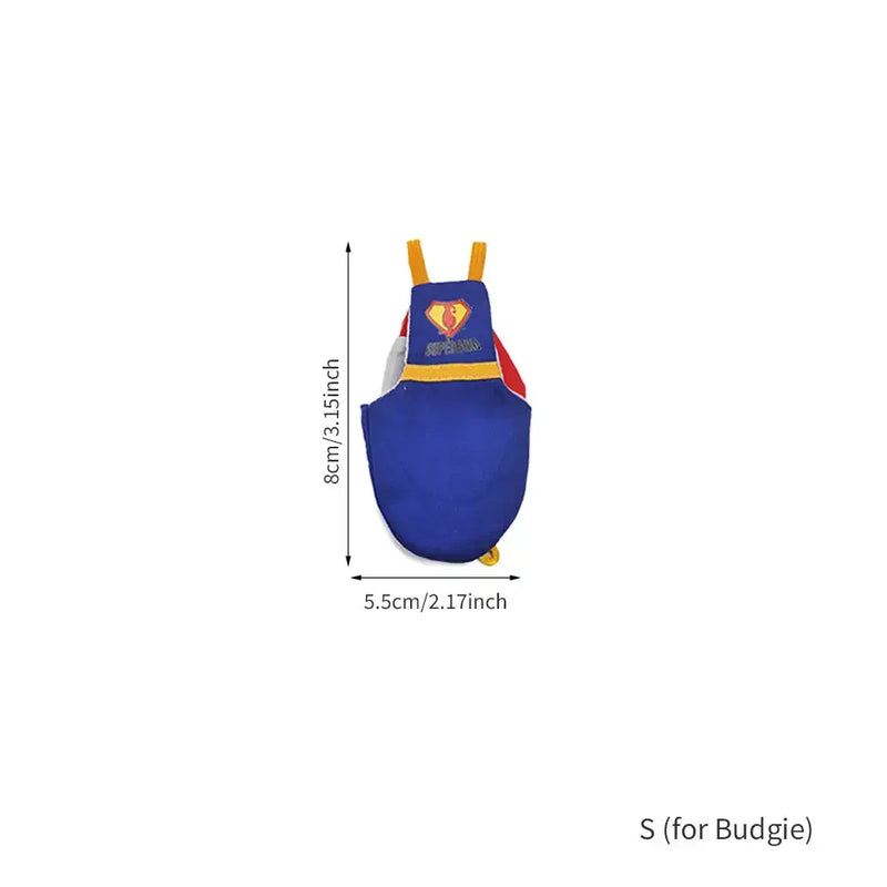 Traje de Vuelo Reutilizable para Loro de Algodón