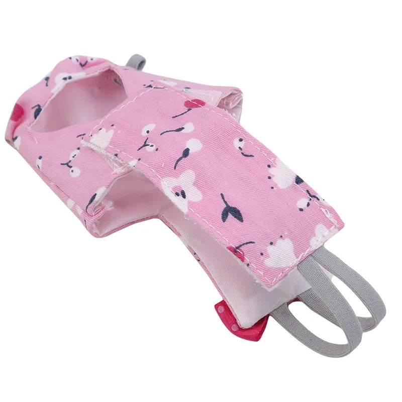 Couch-culotte en coton pour perroquet avec nœud papillon