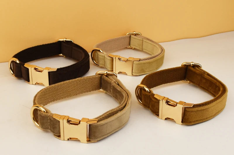 Personalisiertes Halsband, Geschirr & Leine Set mit abnehmbarem Fliegenknoten