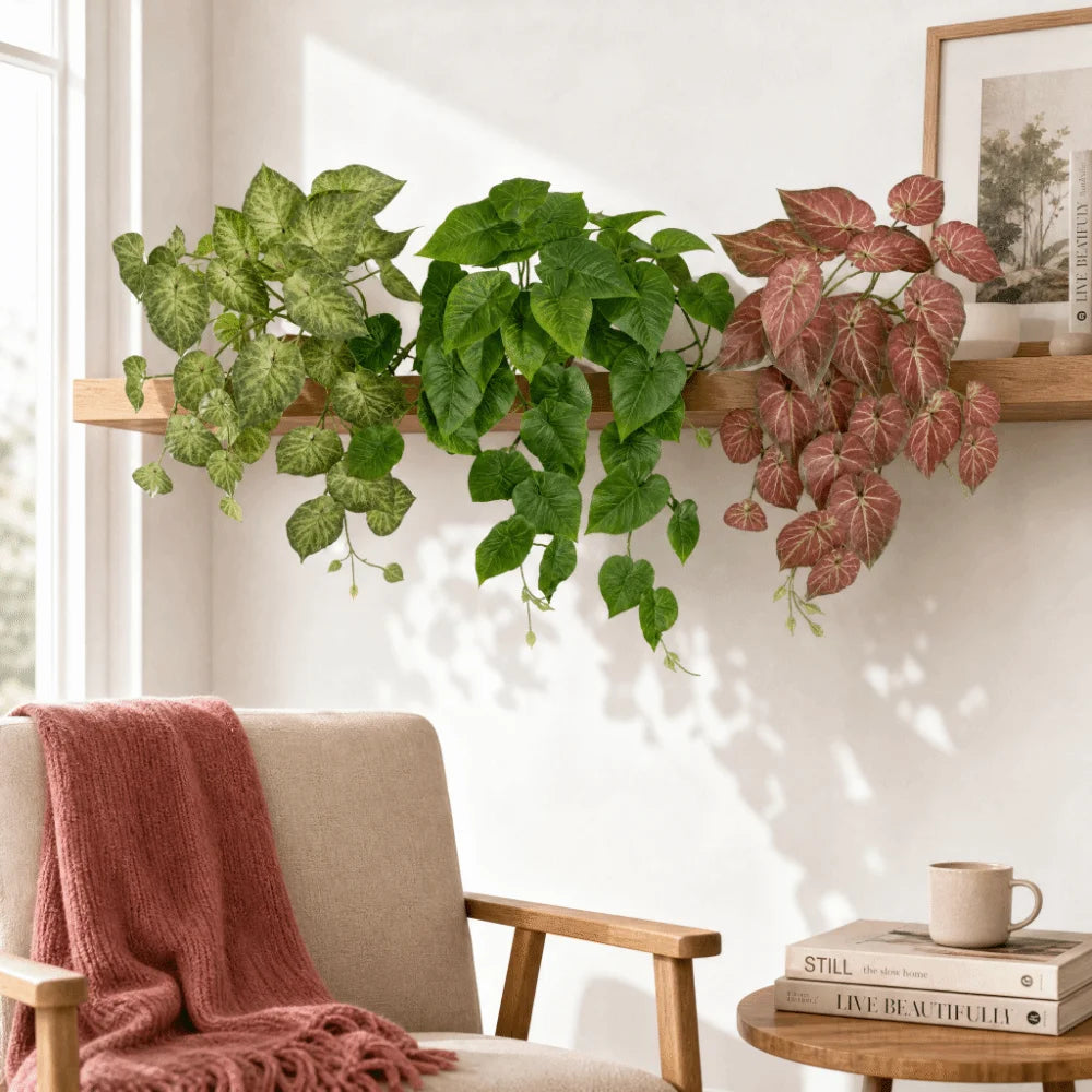 Realistic Artificial Ivy Hanging Plant for Wall Decor
