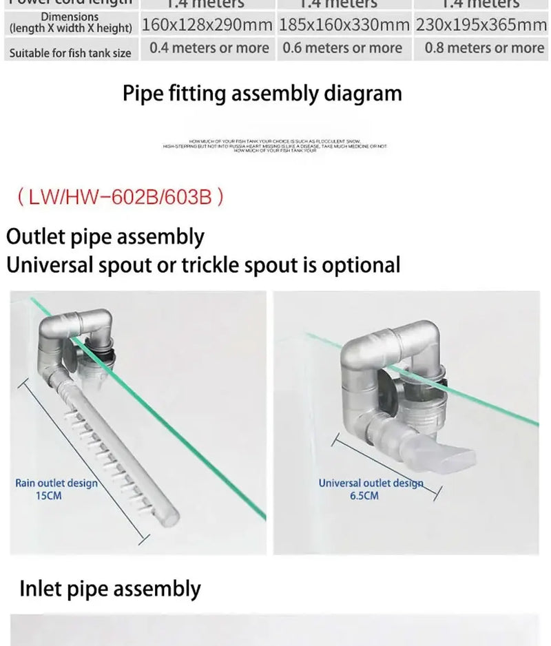 Filtre Externe pour Aquarium Sunsun avec Éponge