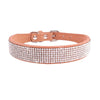 Kristall-Straß-Halsband aus Leder