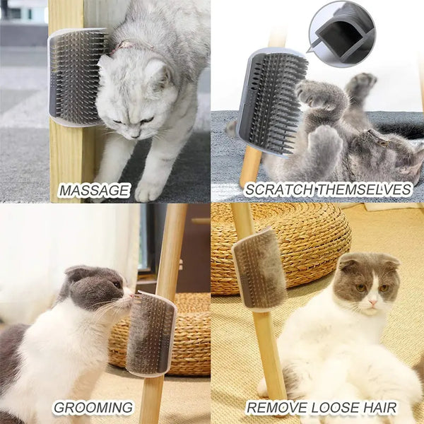 Eck-Kratzbürste für Katzen