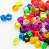 Bagues en plastique numérotées pour pattes d'oiseaux (9 mm)