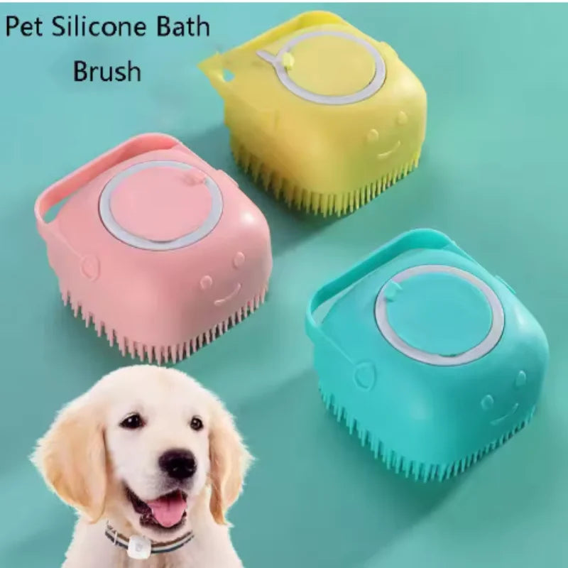 Silicone Pet Bath Massage Glove for Dogs and Cats