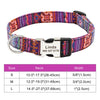 Personalisierte Nylon-Hundehalsband mit graviertem ID-Plättchen
