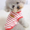 Striped Sleeveless Pet Vest for Small Dogs and Cats