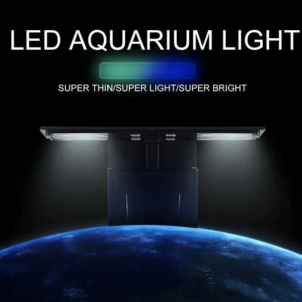 Ultra Thin LED Aquarium Light 5W 7W 10W Clip-On Waterproof