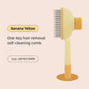 Self-Cleaning Pet Grooming Brush with One-Button Hair Release