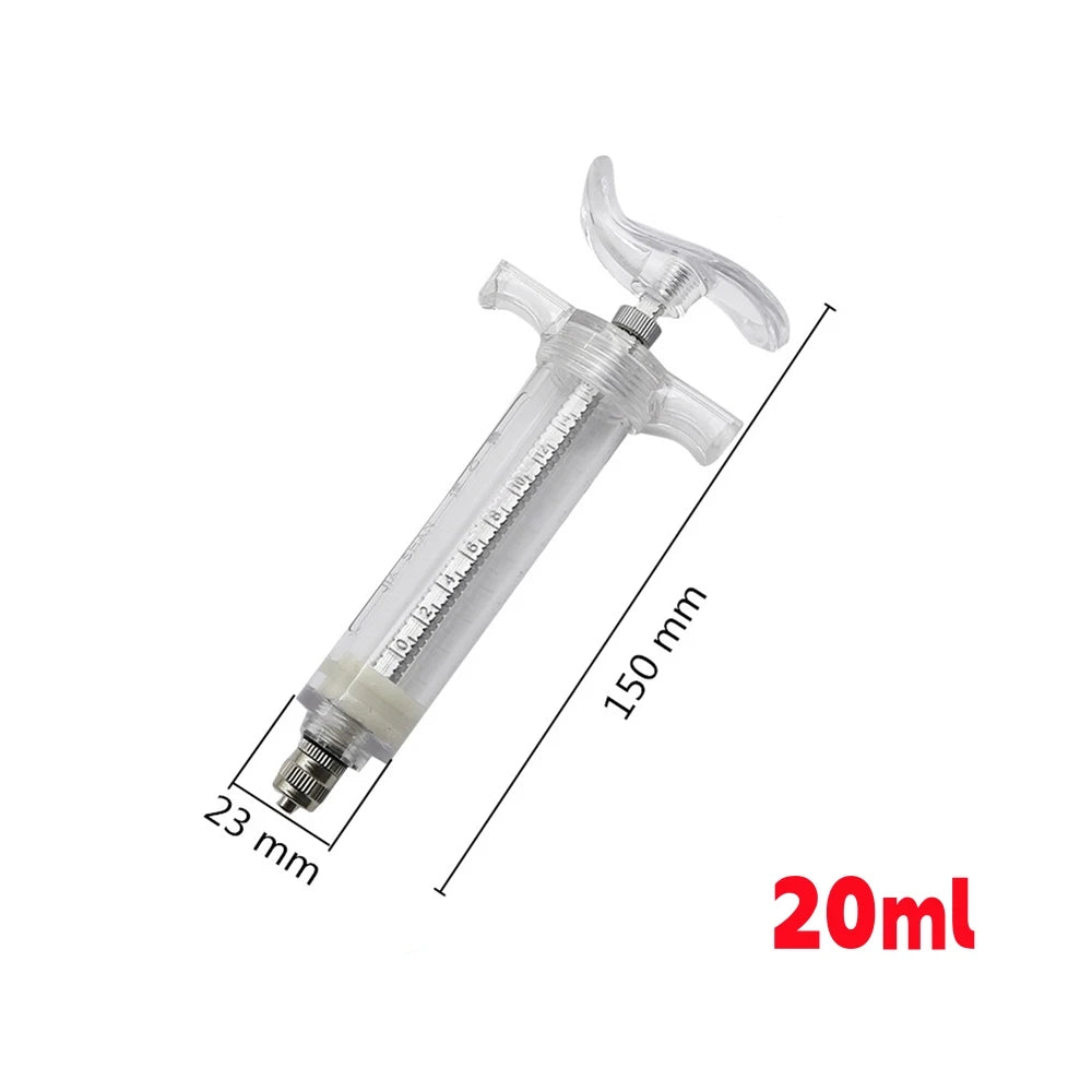Manual Bird Feeding Syringe with Stainless Steel Elbow Tube