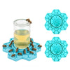 Honeycomb Bee Water Feeder with Perch for Garden and Patio