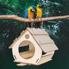 Hängender Vogelfutterhaus aus Holz