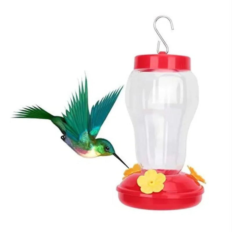 Hanging Bird Water Feeder Bottle with Iron Hook