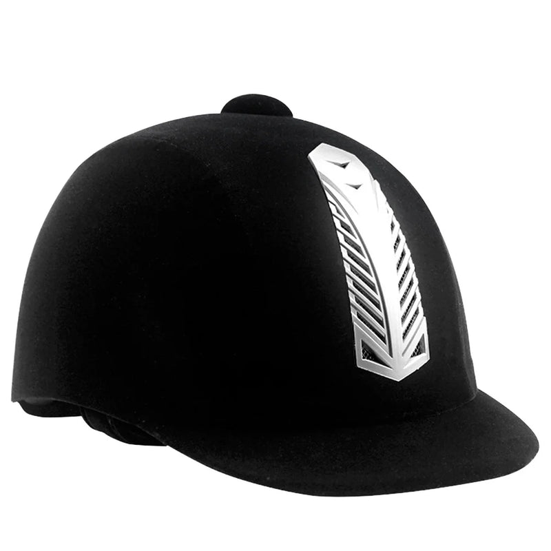Casco de Equitación Negro, Transpirable y Ajustable