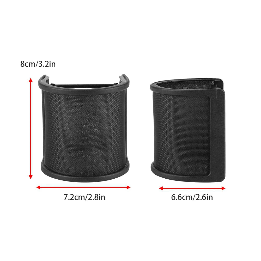 Universal Microphone Pop Filter with Triple-Layer Metal Windscreen