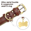 Personalisierte gepolsterte Leder-Hundehalsband mit graviertem Namensschild