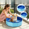 Foldable Dog Bath Tub with Grooming Brush Set
